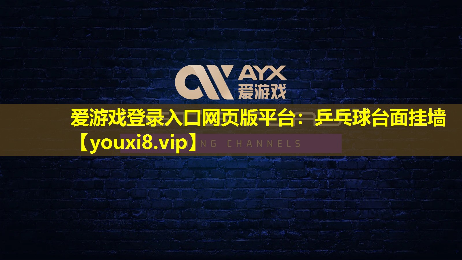 愛游戲登錄入口網頁版平臺：乒乓球臺面掛墻