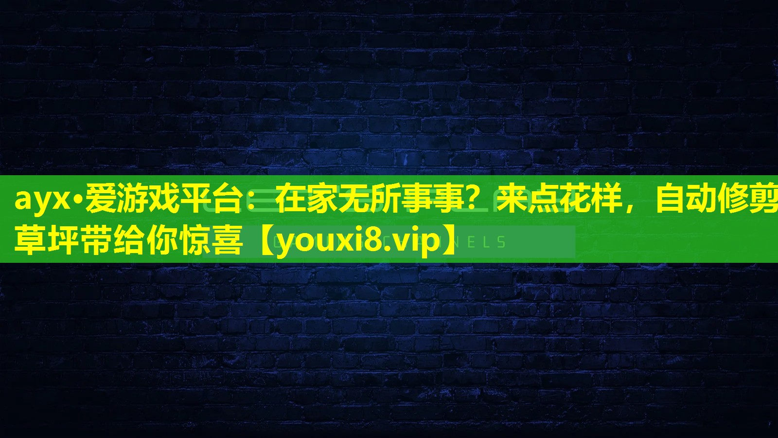 在家無所事事?來點花樣,自動修剪草坪帶給你驚喜 在家無所事事?來點花樣,自動修剪草坪帶給你驚喜